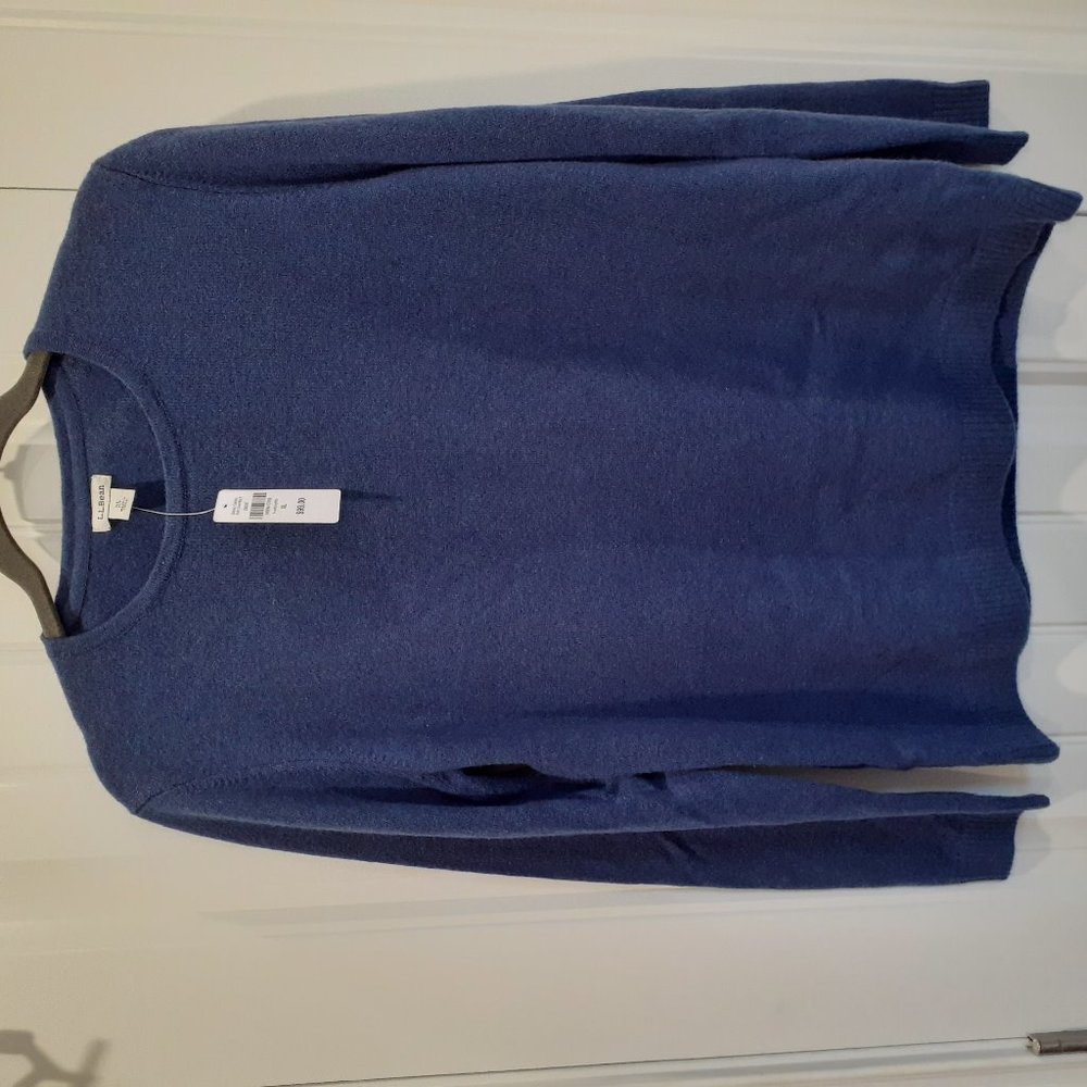 LL BEAN Womens 100% Cashmere Sweater -Size XL